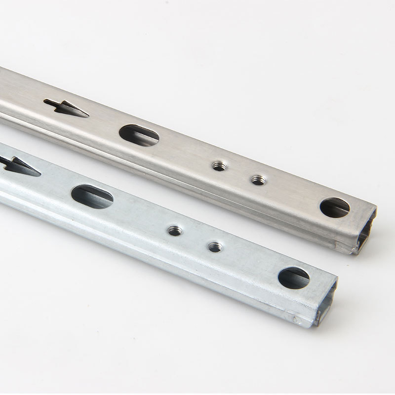 17mm wide stainless steel drawer slide rail two-section double pull bead mini slide anti-rust corrosion-resistant track wholesale