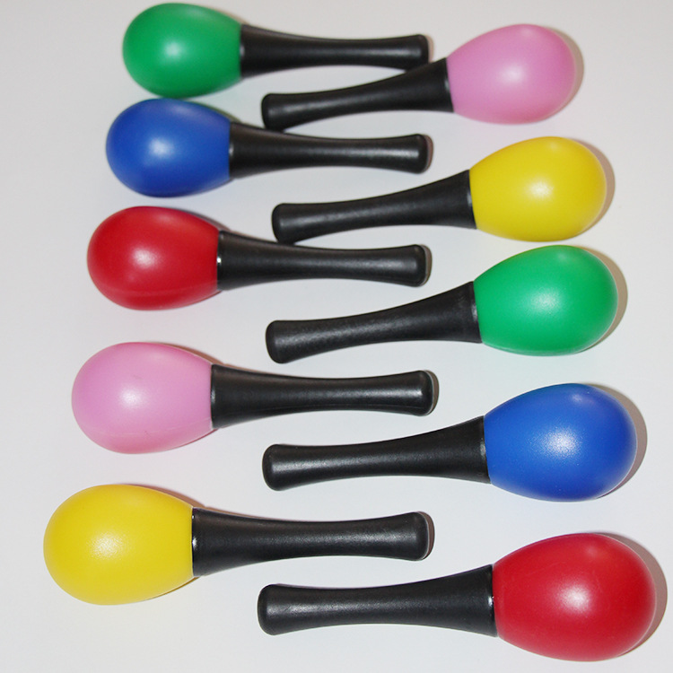 Orff musical instrument sand hammer plastic sand hammer plastic sand ball factory wholesale supply sufficient