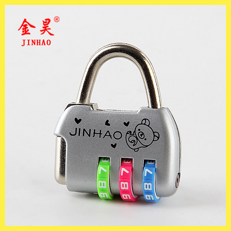 Source manufacturers in stock supply color cartoon password lock direct supermarket password padlock mini