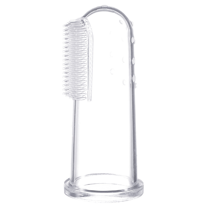 Factory Direct Sales Baby Thumb Set Toothbrush Silicone Milk Toothbrush Finger Toothbrush Baby Tongue Cleaning Brush