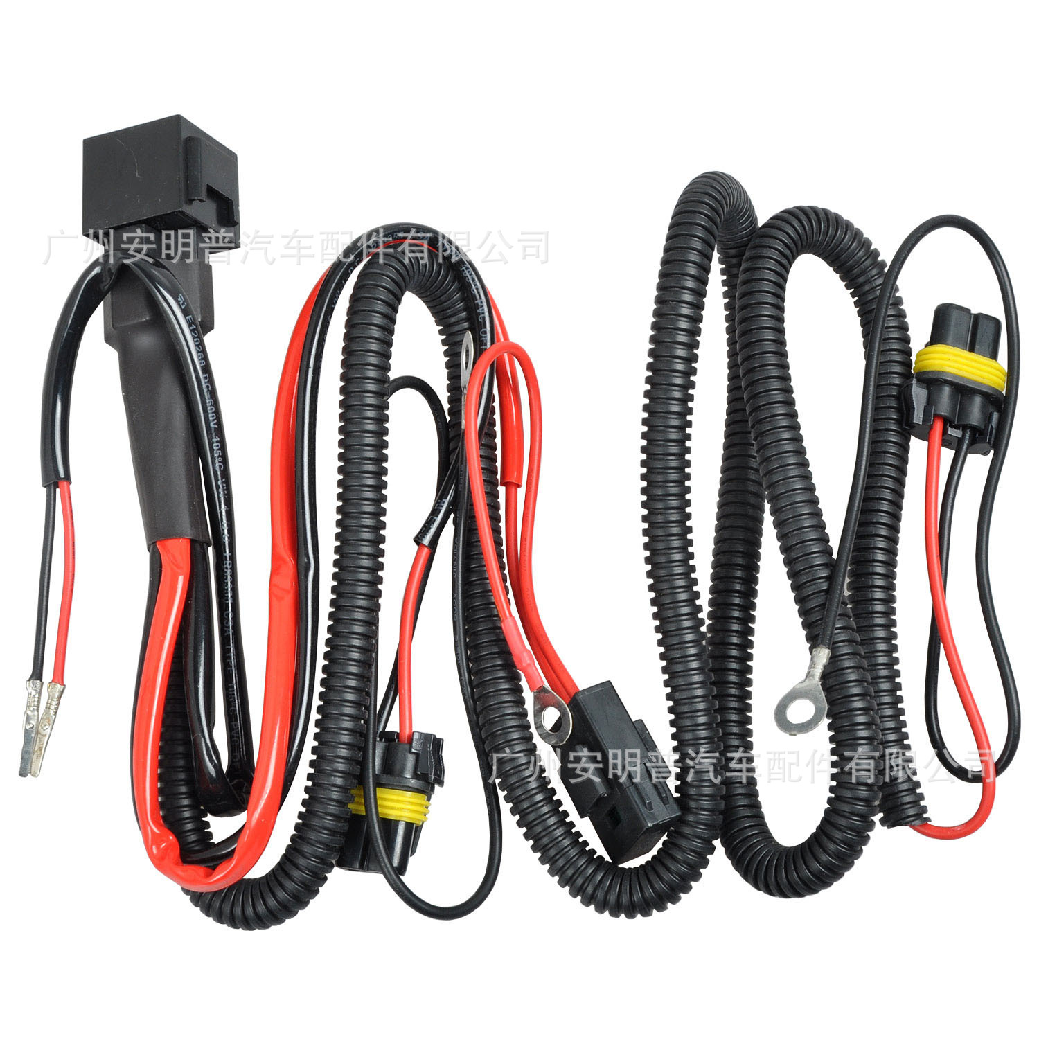 Hid Xenon Lamp H1H79006H11 Power Cord Set Relay Relay-D Dual Negative Terminal Power Cord Reinforced