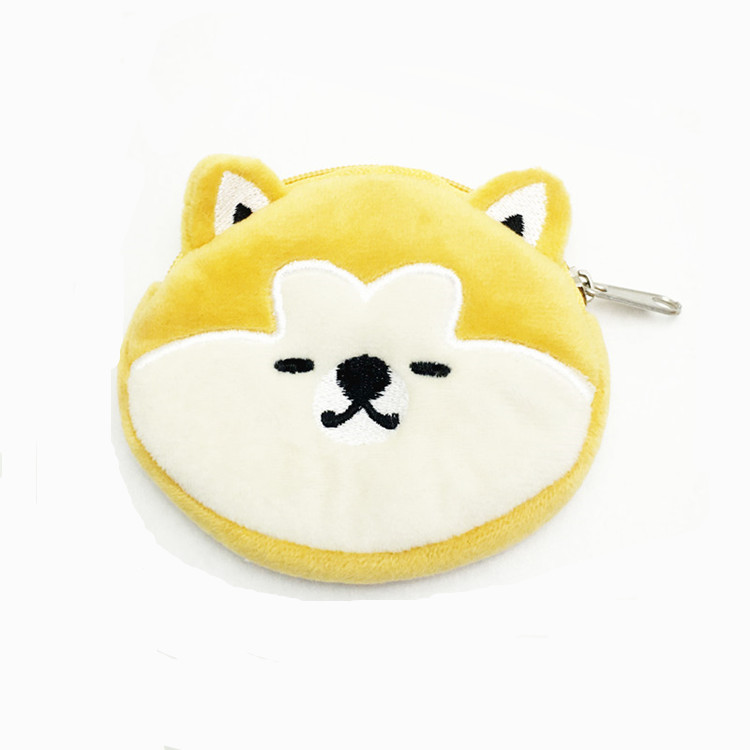 Stuffed Cartoon Coin Purse Leaf Bear Storage Bag Jewelry Dly Bag Pendant Bag Buckle Key Chain Pendant