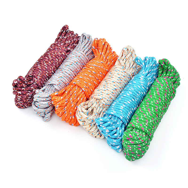 10m Clothesline Drying Quilt Rope Balcony Windproof Bold Clothesline Outdoor Travel Bold Nylon Rope