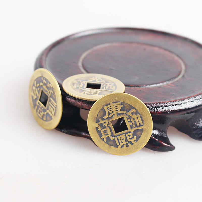 Factory spot brass 2.3cm copper money five Emperor money metal crafts coins antique copper wholesale