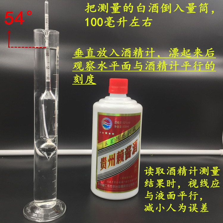 Manufacturers supply precision alcohol meter 0-40-70-100 precision high alcohol meter alcohol meter
