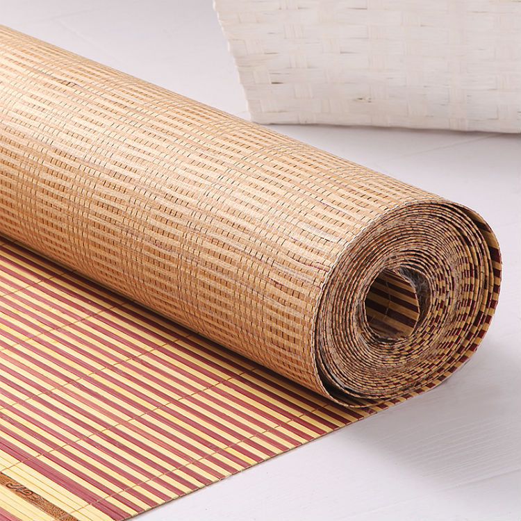 Semi-finished bamboo mat decoration decoration summer mat hotel restaurant sweat steaming room ceiling wall decoration decoration decoration raw materials