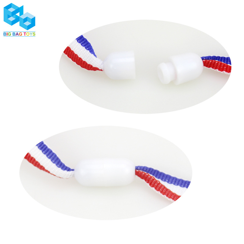 Security Buckle Medal Kidsren's Plastic Electroplated Gold Medal Export Export Gift Medal Small Toy