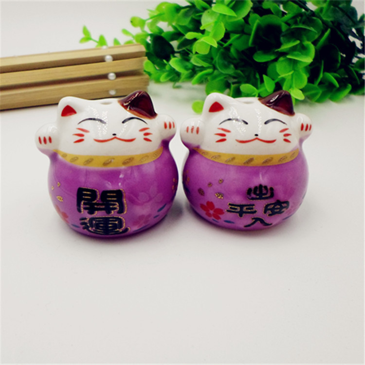 Ceramic Lucky Cat Pendant Color Lucky Cat Car Hanging Ceramic Lucky Cat Car Hanging Wholesale