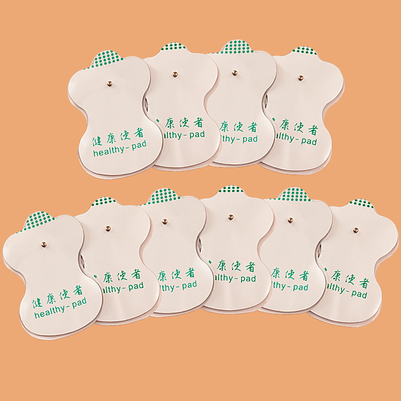 Нетканый силиконовый гидрогелевый патч массажера электроды кнопочный проводящий электродный патч аксессуары для физиотерапии