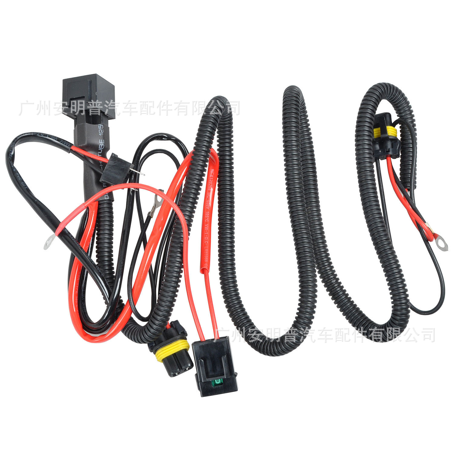 Hid Xenon Lamp H1H79006H11 Power Cord Set Relay Relay-D Dual Negative Terminal Power Cord Reinforced