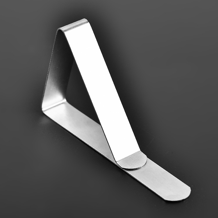 Клипса для скатерти из нержавеющей стали, треугольная, нескользящая, фиксирующая