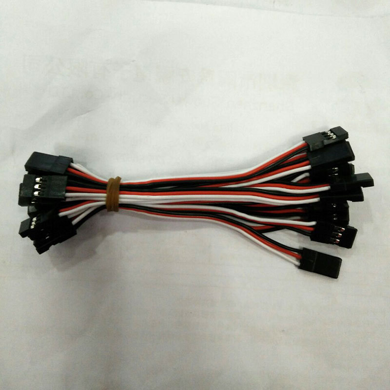 100mm Model Aircraft Extension Cable/Futaba Model Connection Cable 30-Core Jr Male-To-Male Servo Extension Cable Steering Gear Cable