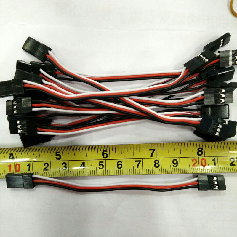 100mm Model Aircraft Extension Cable/Futaba Model Connection Cable 30-Core Jr Male-To-Male Servo Extension Cable Steering Gear Cable