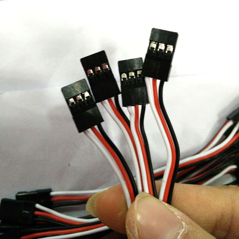 100mm Model Aircraft Extension Cable/Futaba Model Connection Cable 30-Core Jr Male-To-Male Servo Extension Cable Steering Gear Cable