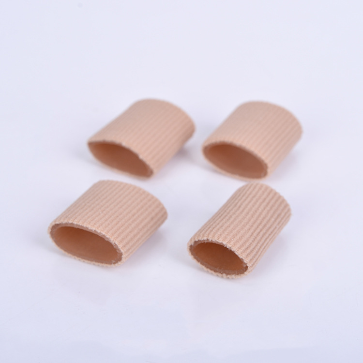 Breathable fiber silicone finger protective sleeve toe corns set toe split sleeve toe foot care separator