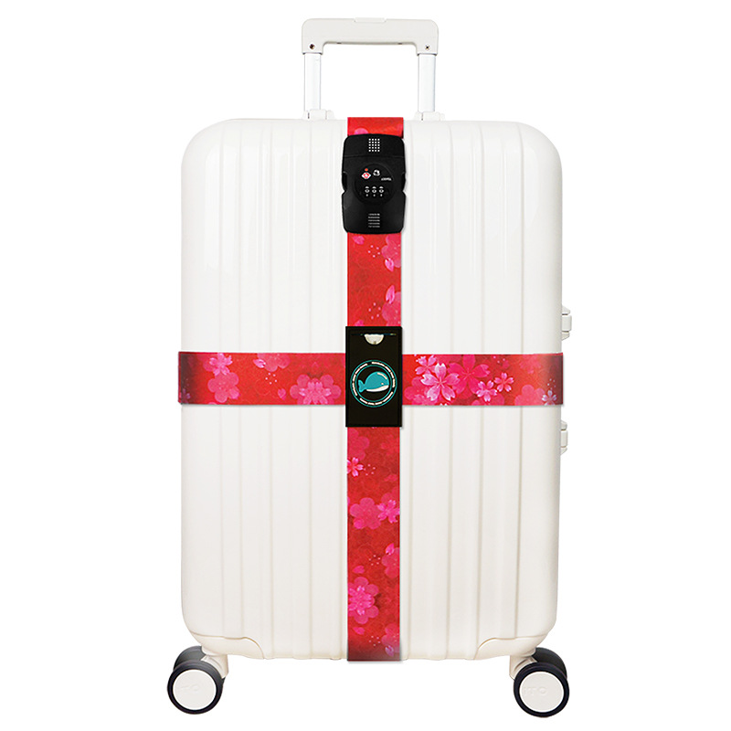 TSA Customs lock cross luggage belt tsa customs code lock binding belt luggage cross safety belt binding belt