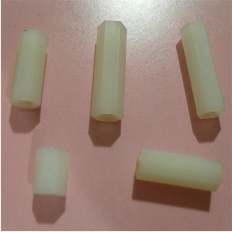Self-produced wholesale hexagonal internal thread isolation column plastic column outer hexagonal nylon column nylon column internal thread column