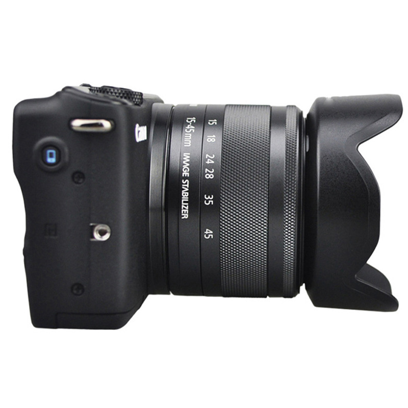 Suitable for Canon EW-53 lens hood EF-M 15-45mm lens EOSM10 micro single accessories 49mm bayonet