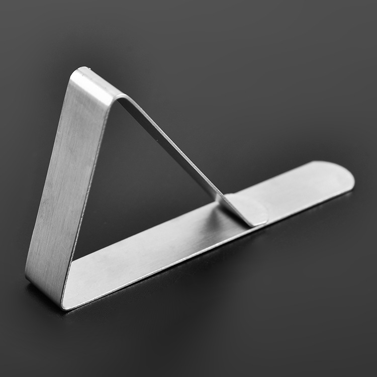 In stock stainless steel tablecloth clip table cloth clip triangle clip non-slip fixed clip tablecloth clip