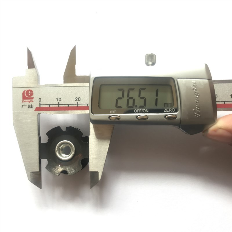 Bicycle front fork flower heart sunflower hanging heart front fork flower core Bowl set accessories hexagonal flower piece 28.6mm