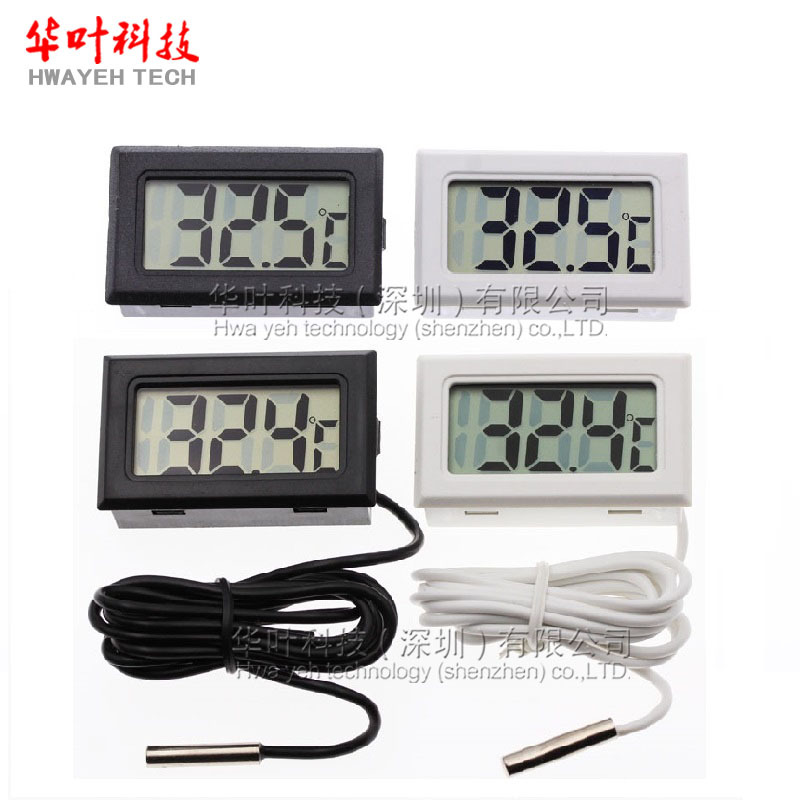 Electronic Digital Display Digital Thermometer Fish Tank Refrigerator Water Temperature Meter Thermometer Waterproof Probe 1m Fy-10