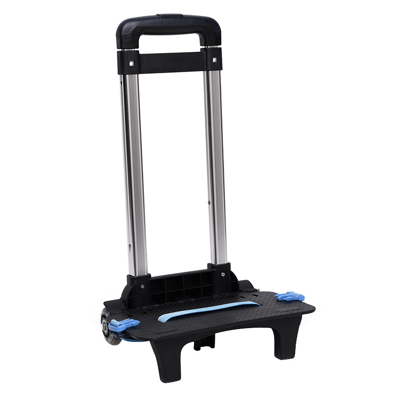 Schoolbag Pull Rod Rack Elementary School Students Aluminum Alloy Detachable Pull Rod Accessories Hand Pull Rod Car Single Six Wheel Pull Rod