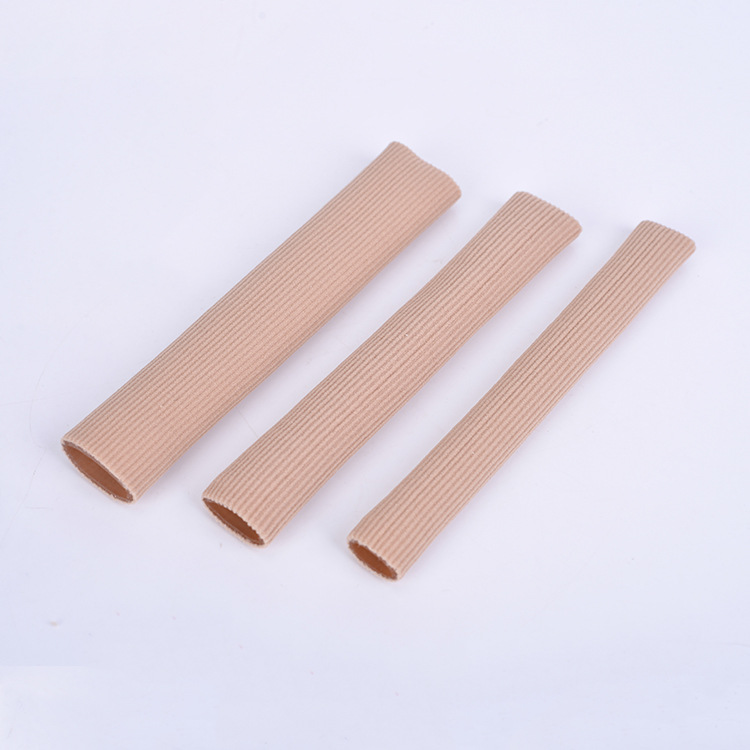 Breathable fiber silicone finger protective sleeve toe corns set toe split sleeve toe foot care separator