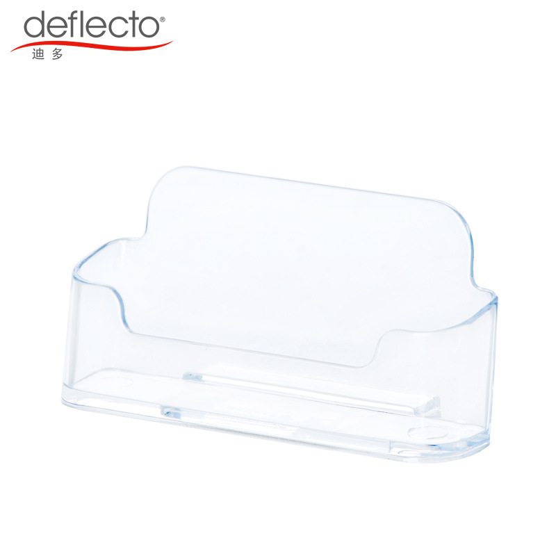 U.S. Dido manufacturers transparent plastic business card case business card holder single-layer desktop business card holder silk-screen cross-border