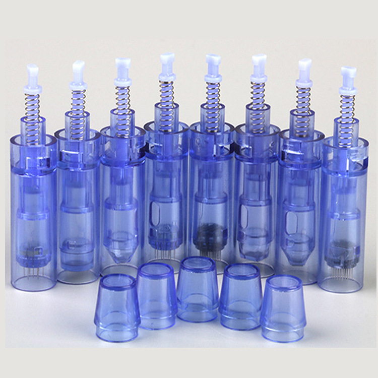 Long Blue Nano Microneedle Needle Microcrystalline Head Beauty Foundation Pregnancy Lip Pregnancy Eyelash Essence Imported Nano Chip 12 Needles