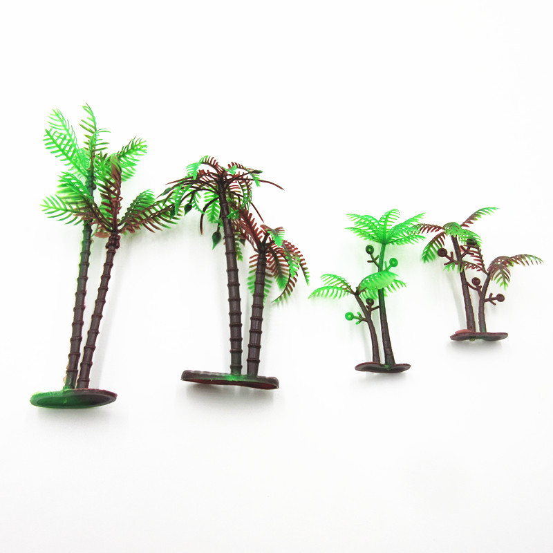 Fake small coconut tree sand table game model coconut tree plant micro landscape static ornaments a variety of styles