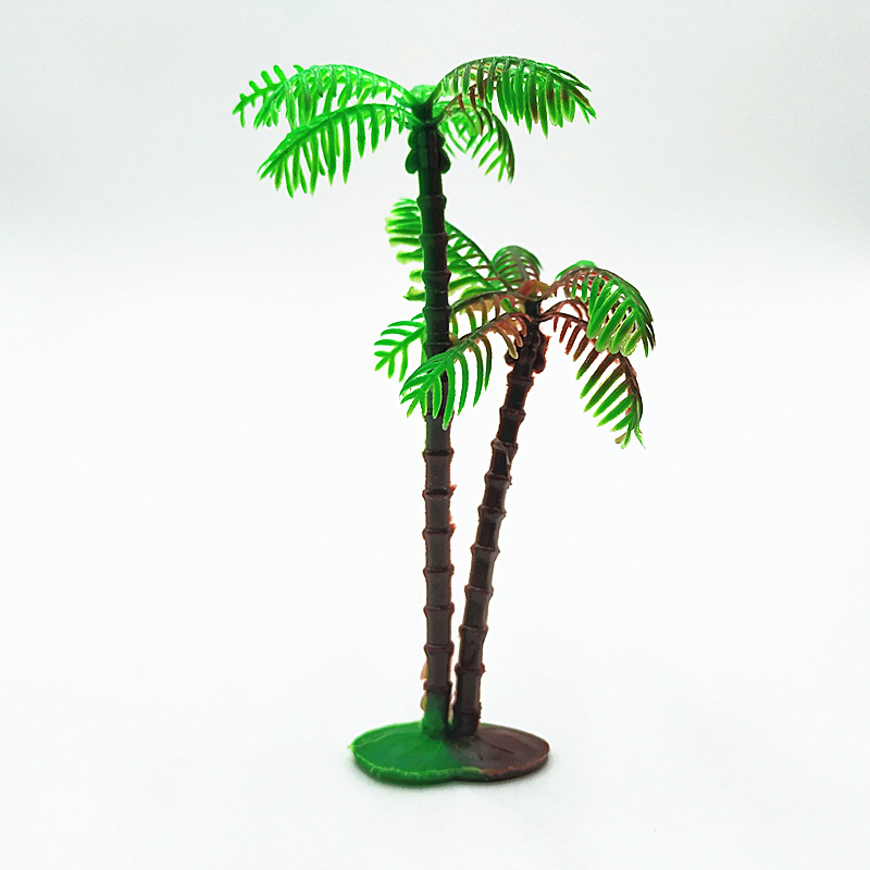Fake small coconut tree sand table game model coconut tree plant micro landscape static ornaments a variety of styles