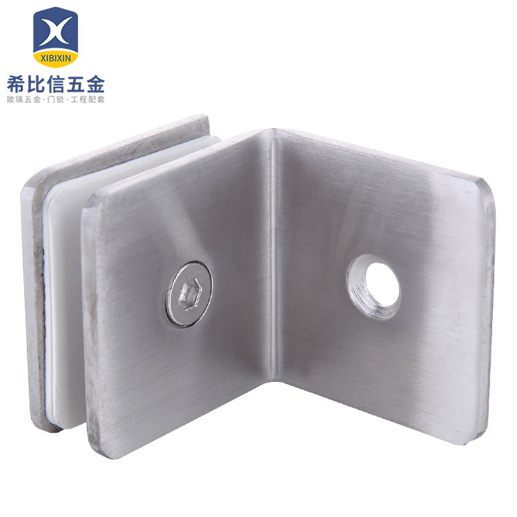 Квадратная петля для душевой комнаты, нержавеющая сталь, зажим для стекла, аксессуары для ванной, фиксирующий зажим для перегородки, прямая продажа от производителя