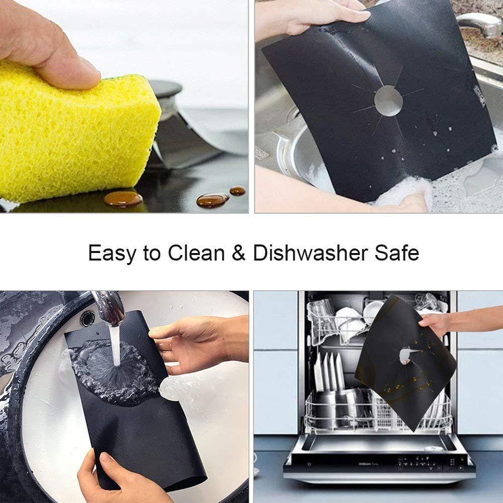 Teflon Gas Stove Pad Gas Stove Protective Pad Anti-Fouling and Oil-Proof Pad Cleaning Pad Stovetop Protector