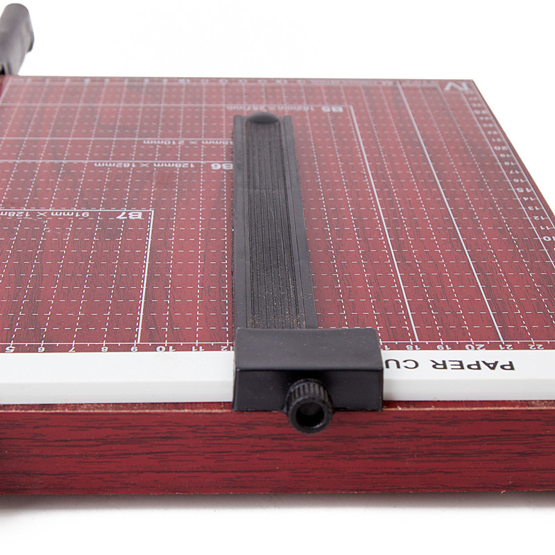 Paper Cutter Photo Trimmer Cutting Knife Photo Cutting Paper Guillotine Wooden A4 Manual Wooden Paper Cutter Photo Guillotine