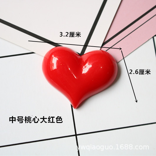 diy resin accessories large and medium small size love heart phone shell diy material diy refrigerator accessories