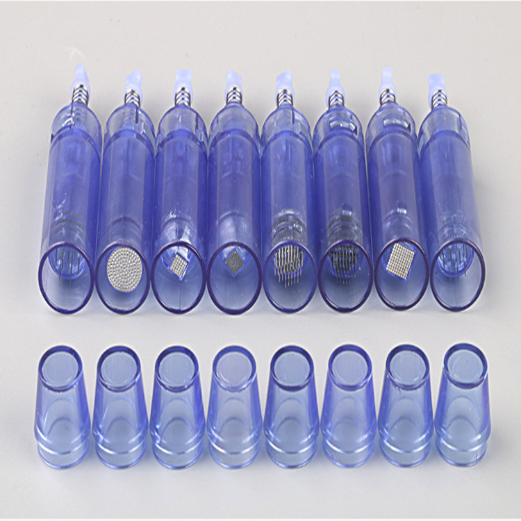 Long Blue Nano Microneedle Needle Microcrystalline Head Beauty Foundation Pregnancy Lip Pregnancy Eyelash Essence Imported Nano Chip 12 Needles