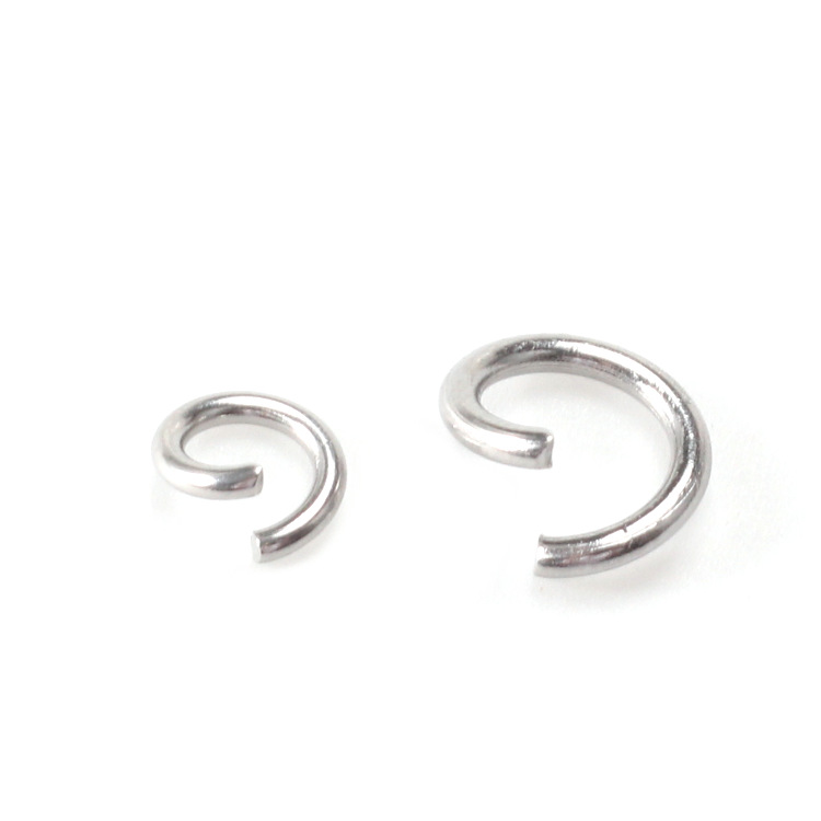 in stock copper iron 304 stainless steel open ring closed single ring open connection ring diy jewelry accessories