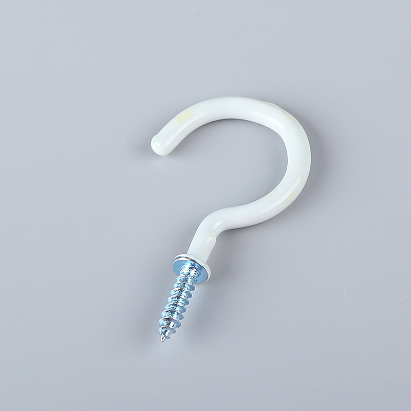 Cross-Border Pvc Sheep Eye Hook Manufacturer Spot Colorful Modern Simple Dipped Sling Foreign Nail Hook Question Mark Hook Cup Hook