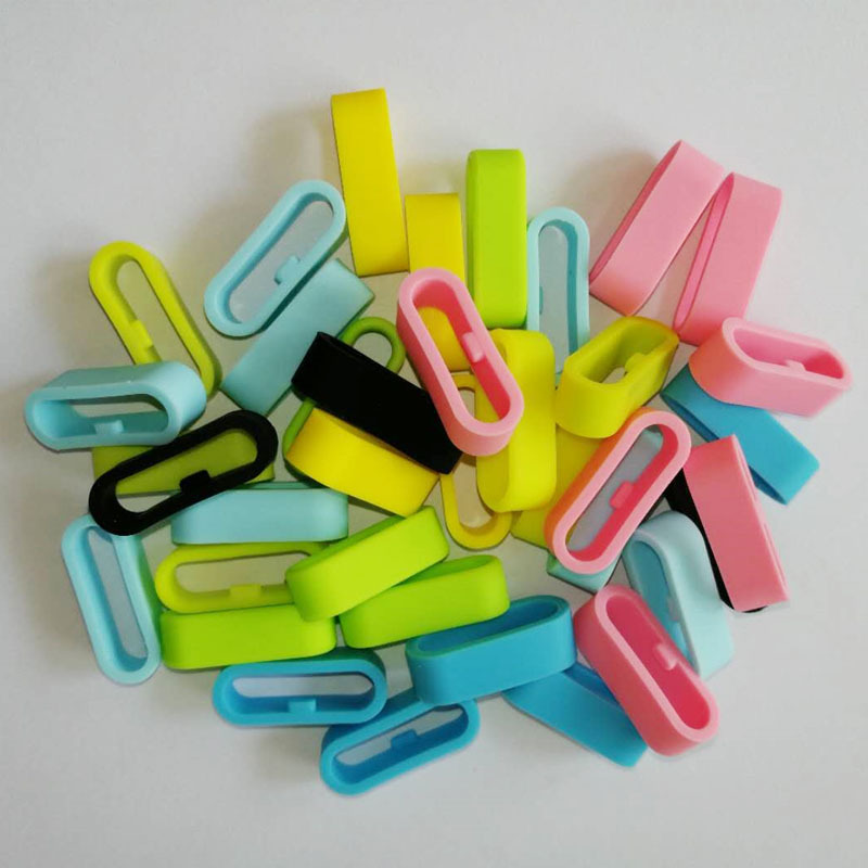 Factory Direct supply suitable for 18/22/20mm watch strap Oval movable rubber ring watch buckle watch strap silicone watch ring