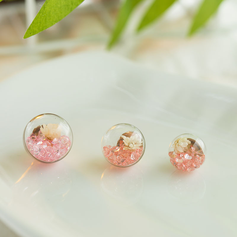 Классический кулон из стеклянного шара с вечными цветами, DIY браслет, ожерелье, серьги, аксессуары для волос