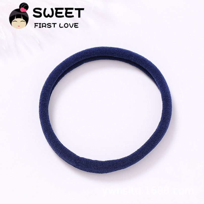 Cross-Border European and American Kidsren's Hair Band Ins Seamless Baby Hair Accessories Soft Nylon Elastic Hair Rope Baby Headband Accessories