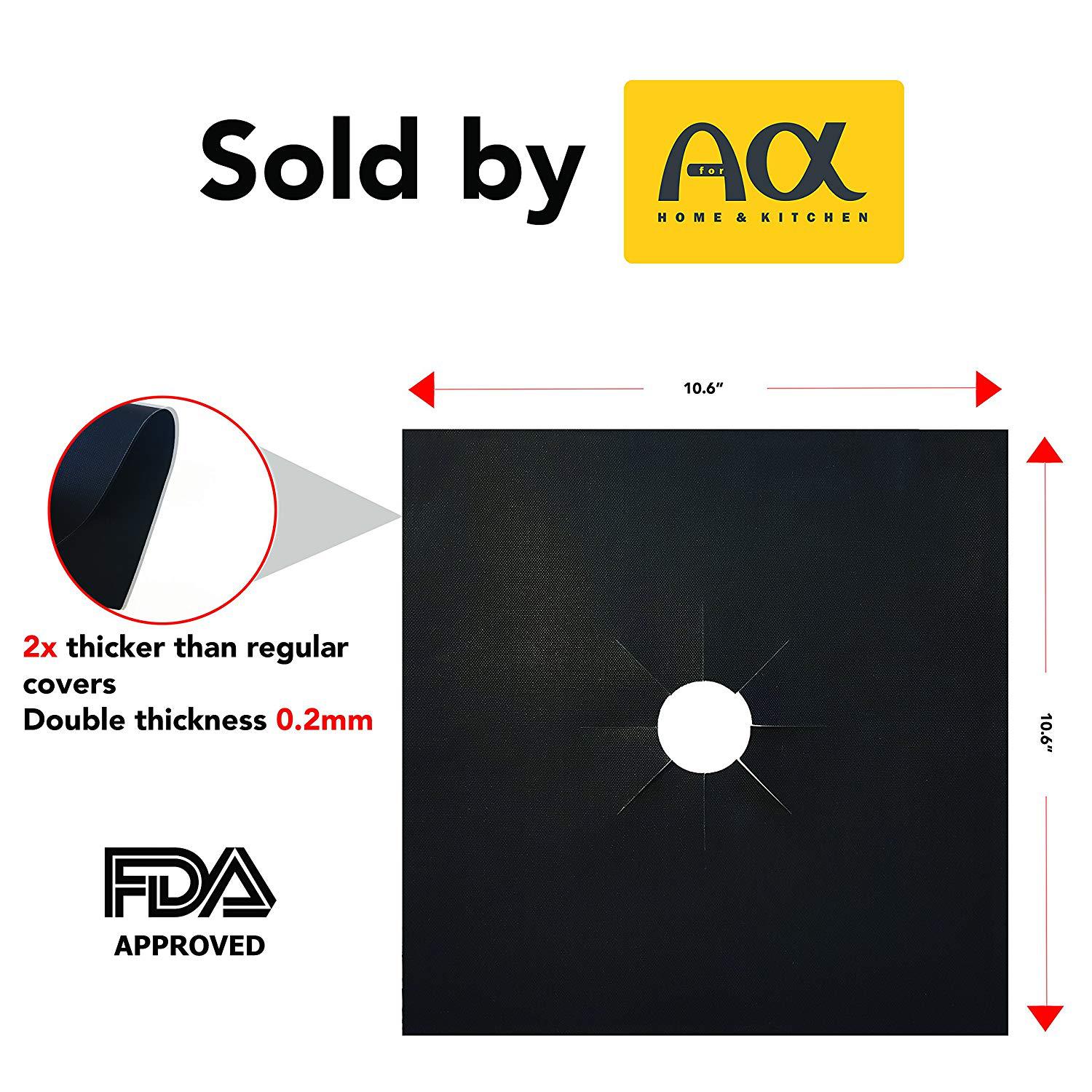 Teflon Gas Stove Pad Gas Stove Protective Pad Anti-Fouling and Oil-Proof Pad Cleaning Pad Stovetop Protector