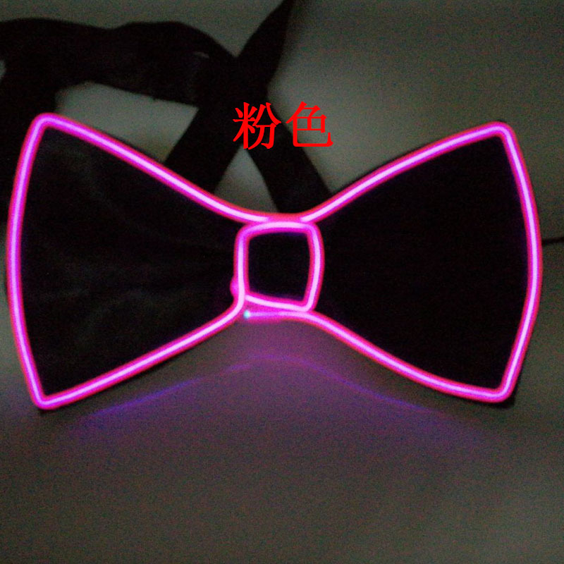 EL luminous bow tie, LED flash bow tie fluorescent dance costume performance clothing performance bow tie toy gift
