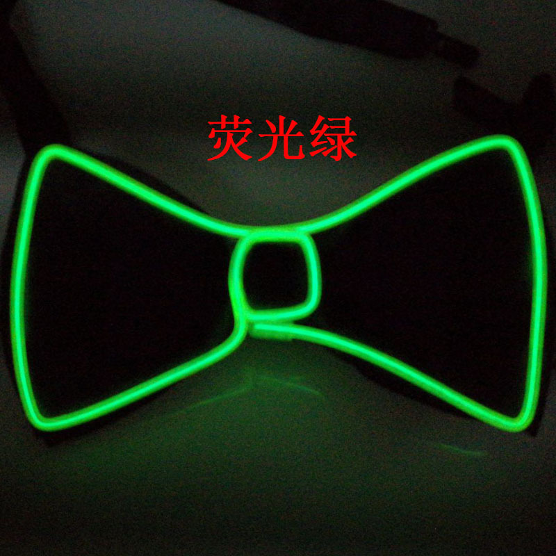 EL luminous bow tie, LED flash bow tie fluorescent dance costume performance clothing performance bow tie toy gift