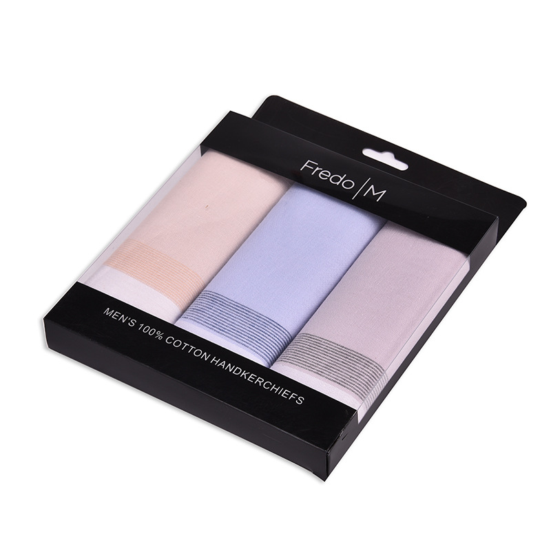 New handkerchief cotton sweat-absorbent towel towel men's handkerchief cotton gift box handkerchief 40cmlogo