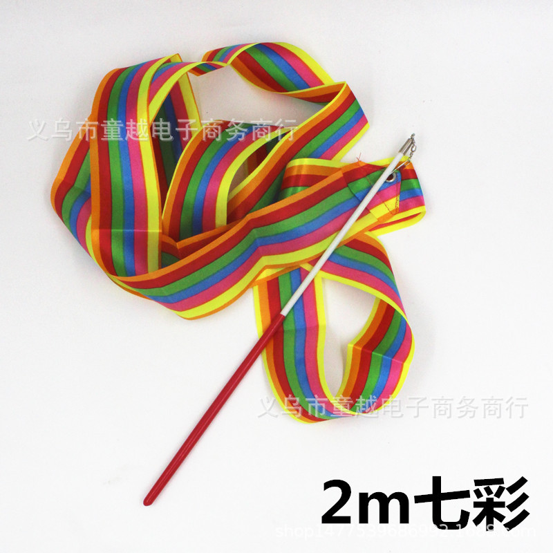 2м детские ленты гимнастические ленты для танцевальных выступлений реквизит для танцев ленты детские игрушки потоки спортивные выступления