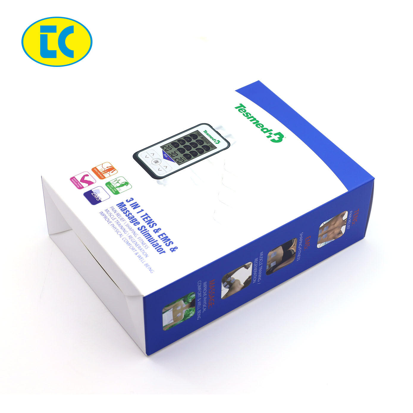 Индивидуальная цветная коробка для терапевтического устройства Упаковка для аккумуляторов мобильных телефонов Защитная Упаковка УФ холодной печати