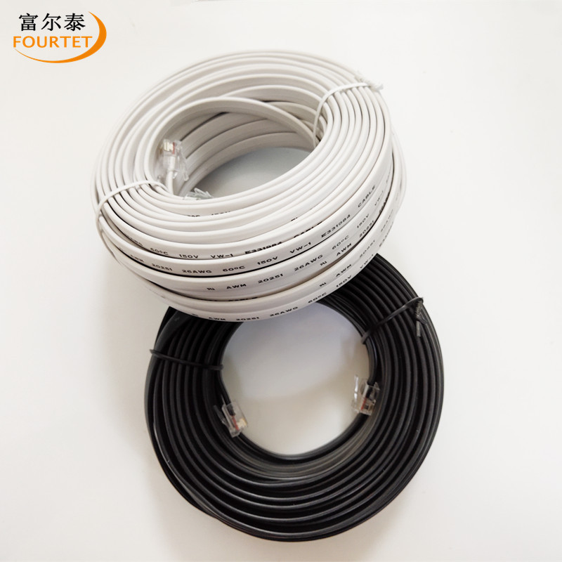 20251 6-Core 26Awg Oxygen-Free Copper Flat Telephone Line 0.5- 30m Finished Plant Lamp Connection Line