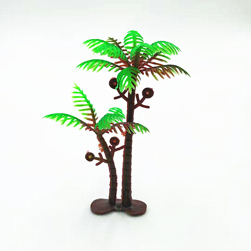 Fake small coconut tree sand table game model coconut tree plant micro landscape static ornaments a variety of styles
