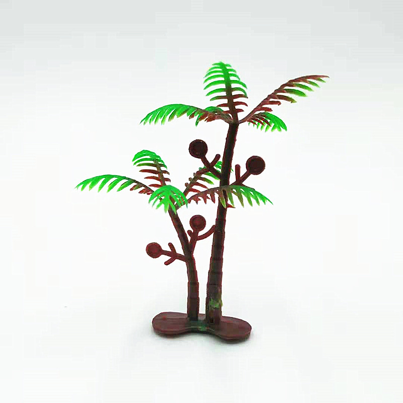 Fake small coconut tree sand table game model coconut tree plant micro landscape static ornaments a variety of styles